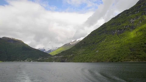 The Geirangerfjord Stock Footage 76854727
