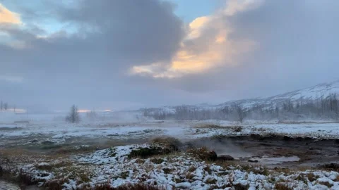 Geiser Steam Time Lapse Stock Footage 169720104