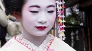 Geisha In The Ancient Streets Of The Gion District Of Kyoto, Japan Stock Footage