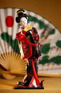 Geisha doll Stock Photos