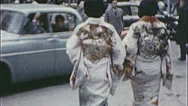 Geisha Girls Occupied Japan 1955 Street Scene Vintage Film Home Movie 7486 Stock Footage