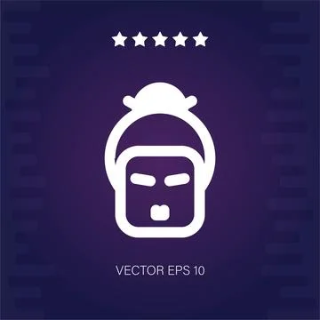 Geisha  icon Stock Illustration