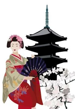 Geisha 스톡 일러스트