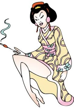 Geisha Stock Illustration