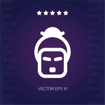 Geisha vector icon Stock Illustration