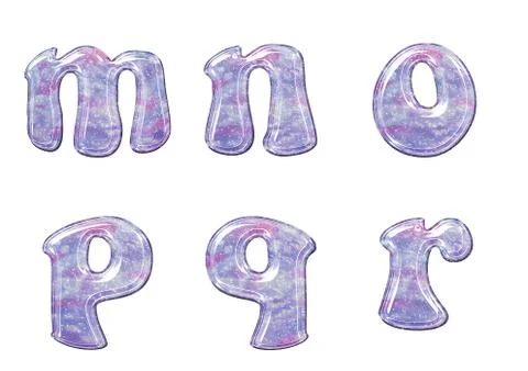 Gel Alphabet Illustrazione stock