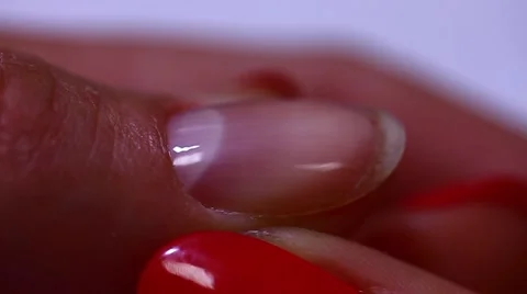 Gel Is Applied To The Nail Stock Footage 62864859