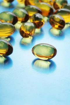 Gel capsules Foto stock
