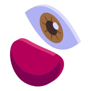 Gel eye patch icon isometric vector. Facial mask Illustrazione stock