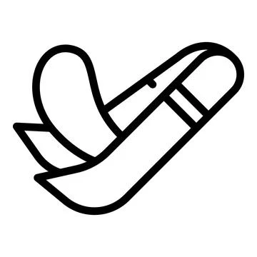 Gel eye patch icon outline vector. Face mask Illustrazione stock