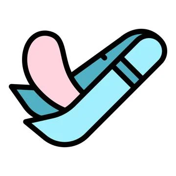 Gel eye patch icon vector flat Illustrazione stock