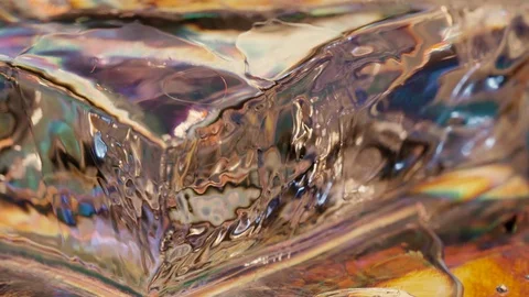 Gel flows on icecube Stock Footage 121876439