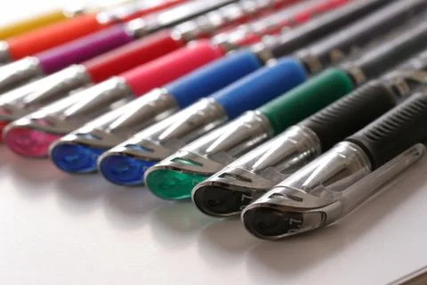 Gel Ink Set Stock Photos