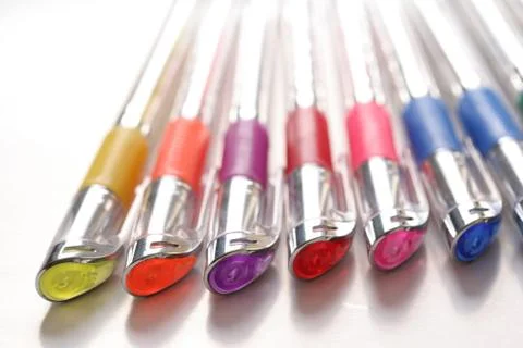 Gel Ink Set Stock Photos