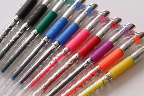 Gel Ink Set Stock Photos