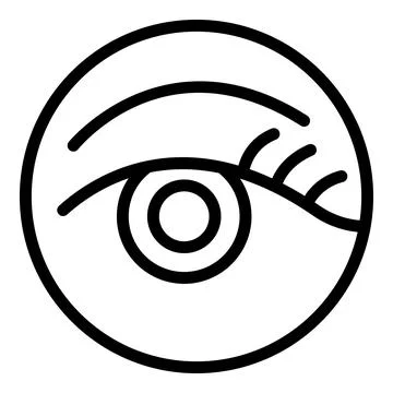 Gel patch icon outline vector. Eye mask Ilustración de archivo
