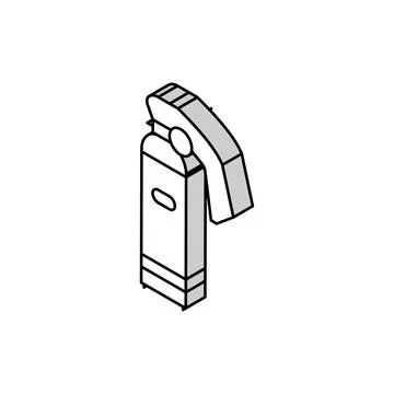 Gel pepper isometric icon vector illustration Stock Illustration