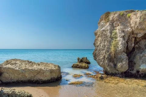 Gela Beach - Sicily Stock Photos