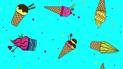 Gelato pattern1 Stock Footage 146974318