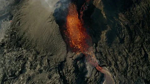 Geldingadalur Volcano Eruption - Eruptio... | Stock Video | Pond5