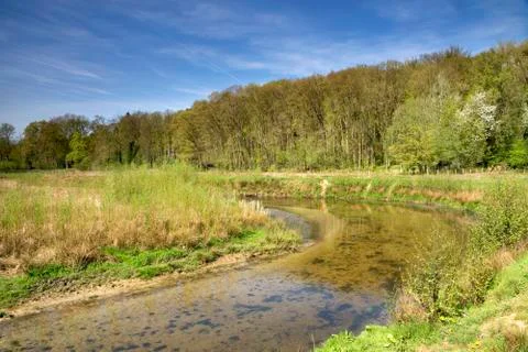 The Geleenbeek river Stock Photos