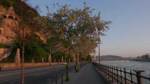 Gellert Hill Hillside, Buda, Budapest Stock Footage 90736091