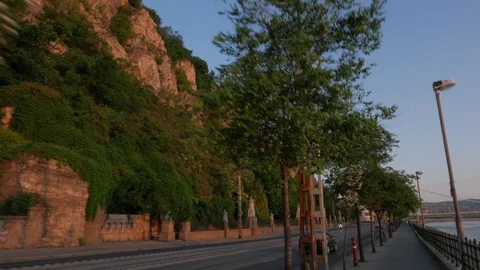 Gellert Hill Hillside, Buda, Budapest Stock Footage 90736092