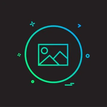 Gellery basic ui icon design vector Stock Illustration