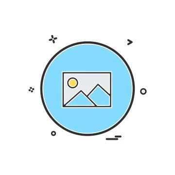 Gellery basic ui icon design vector Illustrazione stock