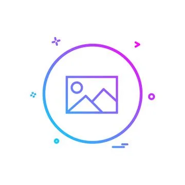 Gellery basic ui icon design vector Illustrazione stock