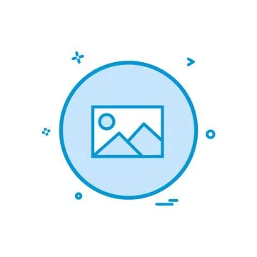 Gellery basic ui icon design vector Stock Illustration