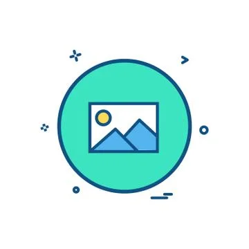 Gellery basic ui icon design vector Stock Illustration