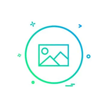 Gellery basic ui icon design vector Stock Illustration