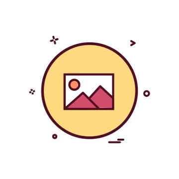Gellery basic ui icon design vector Stock Illustration