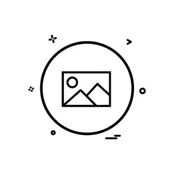 Gellery basic ui icon design vector Illustrazione stock