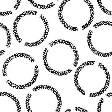 Gelochte Ringe seamless graphical pattern Copyright: xZoonar.com/angetax 9... Foto stock