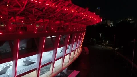 Gelora Bung Karno Stadium at night | Stock Video | Pond5