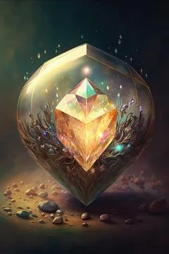 Gem of brightness Stock Illustration