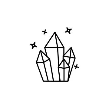 Gem, diamond, magic icon. Element of magic for mobile concept and web apps icon Stock Illustration