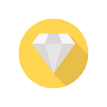 Gem flat color icon  스톡 일러스트