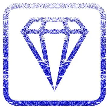 Gem Framed Textured Icon 스톡 일러스트