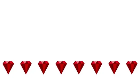 Gem Heart Sequence Stock Footage 335637969