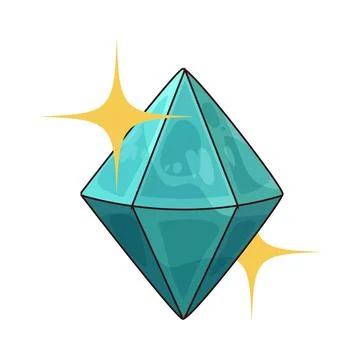 Gem illustration Stock Illustration