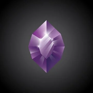 Gem, Precious stone, Game loot UI icon, vector illustration Stock Illustration