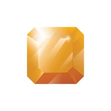 Gem, Precious stone, Game loot UI icon, vector illustration 스톡 일러스트