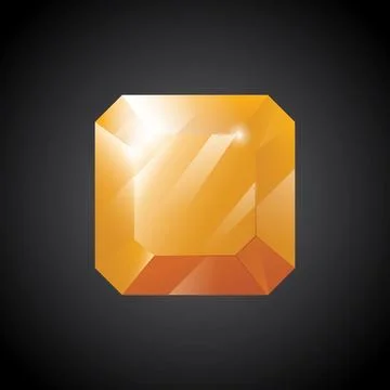 Gem, Precious stone, Game loot UI icon, vector illustration 스톡 일러스트