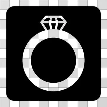 Gem Ring Rounded Square イラスト素材