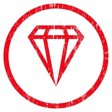 Gem Rounded Grainy Texture Icon Stock Illustration