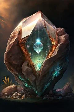 Gem of seeing Stock Illustration