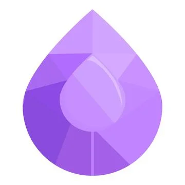 Gem shape icon cartoon vector. Crystal stone 스톡 일러스트